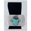 Image 1 : Navajo Turquoise Belt Buckle