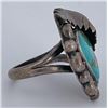 Image 2 : Navajo Sterling Silver Turquoise Ring