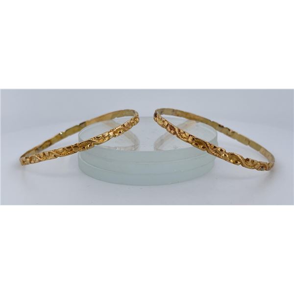 22k Gold Bangle Bracelets