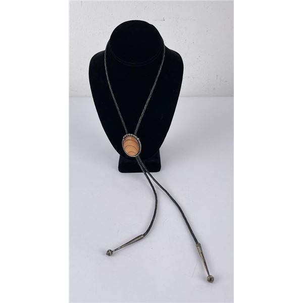 Navajo Sterling Silver Jasper Bolo Tie