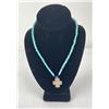 Image 1 : Navajo Turquoise and Lapis Cross Necklace