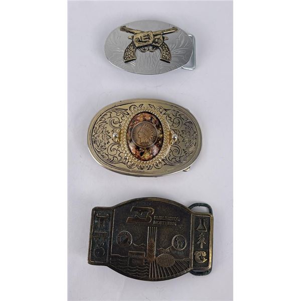 Group of Western Cowboy Belt Buckles
