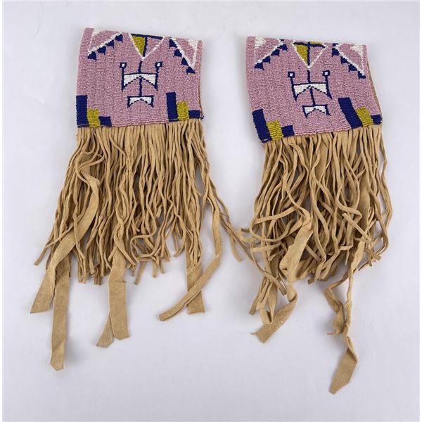 Plains Native American Indian Beaded Cuffs