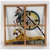 Image 6 : Custom Made Mountain Lion Stained Glass Window