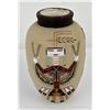 Image 1 : Navajo Indian Sand Painting Vase Pot