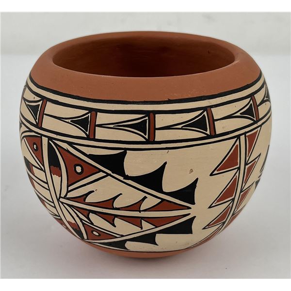 Jemez Pueblo Indian Pottery Bowl Vase Pot