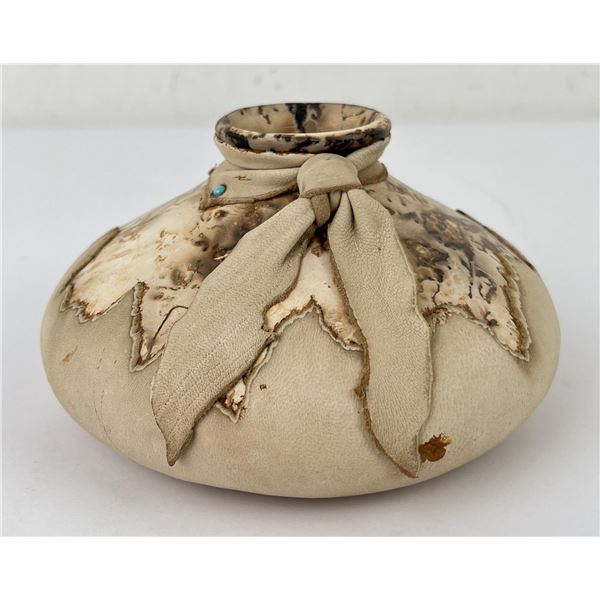 Horsehair Native American Pottery Vase