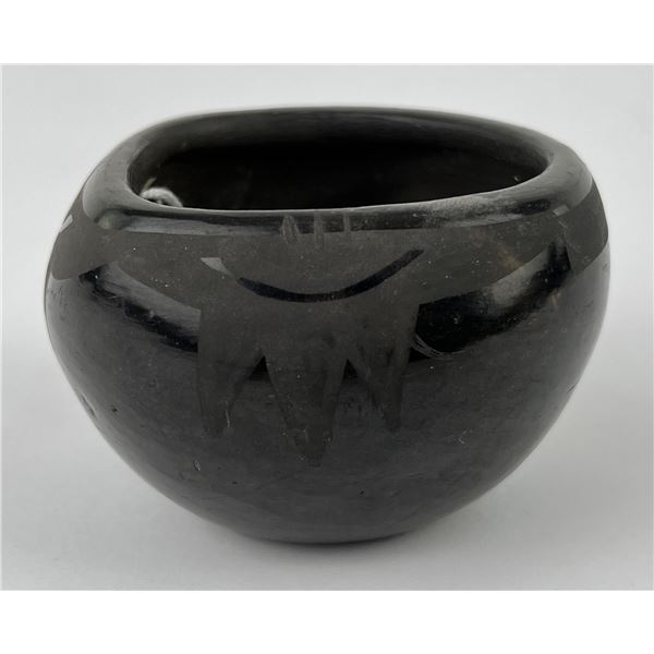 Santa Clara Pueblo Black Indian Pot
