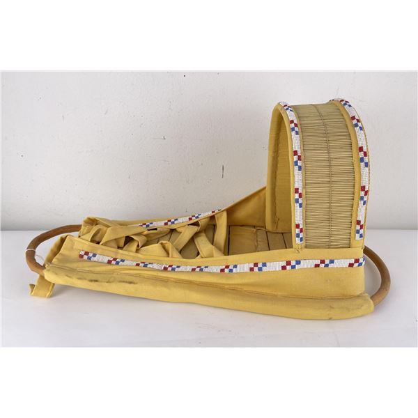 Native American Apache Indian Beaded Cradleboard