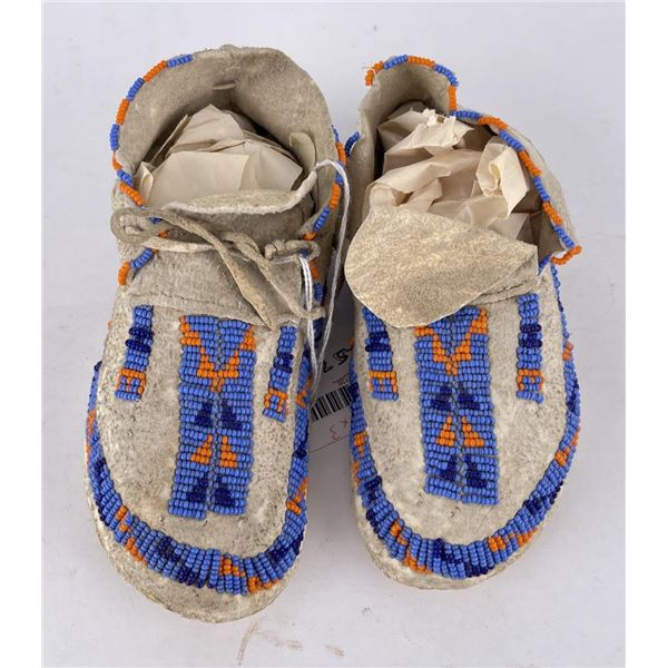 Cheyenne Indian Beaded Childs Moccasins