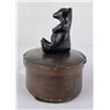Image 2 : Shaker Finger Box Indian Pottery Bear Finial