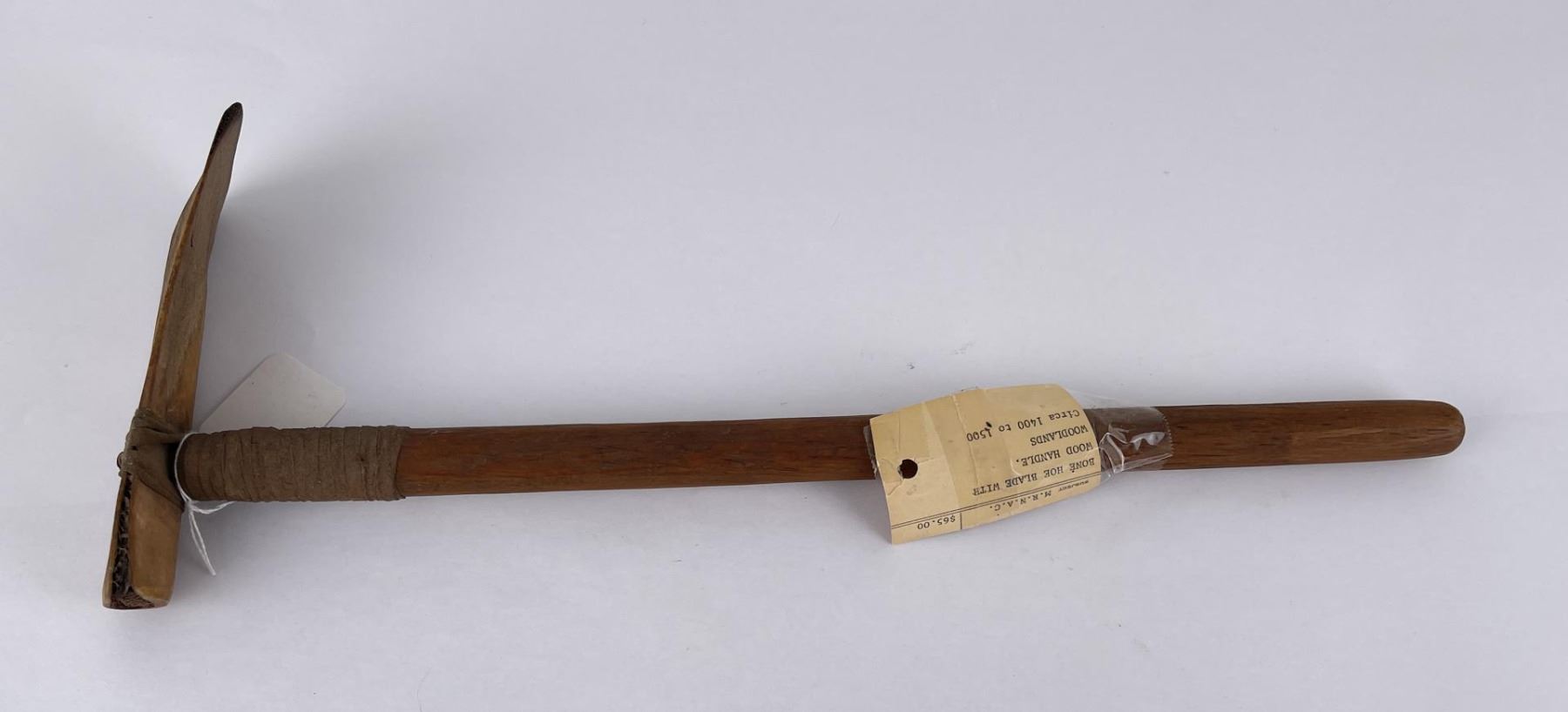 Ancient Woodlands Indian Bone Hoe Tool