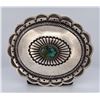 Navajo Sterling Silver Turquoise Belt Buckle