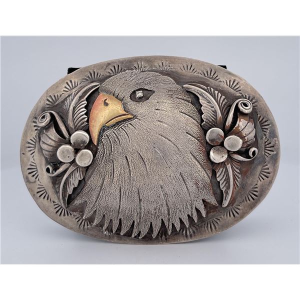 Navajo Sterling Silver Eagle Belt Buckle
