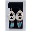 Navajo Sterling Silver Heishi Earrings