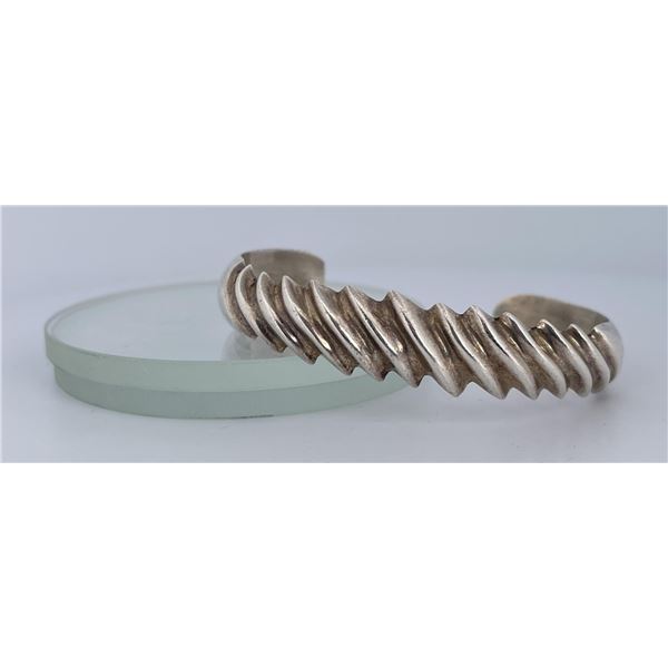 Navajo Sterling Silver Cuff Bracelet