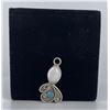 Navajo Sterling Silver Mother of Pearl Pendant