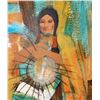 Image 4 : Native American Indian Painting Oil on Board