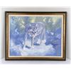 Image 1 : John Jones Wolf in Snow Painting