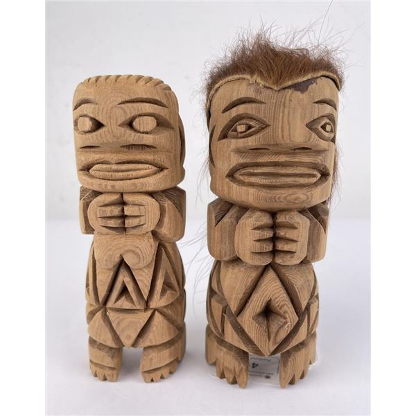 South Pacific Wooden Tiki Totems