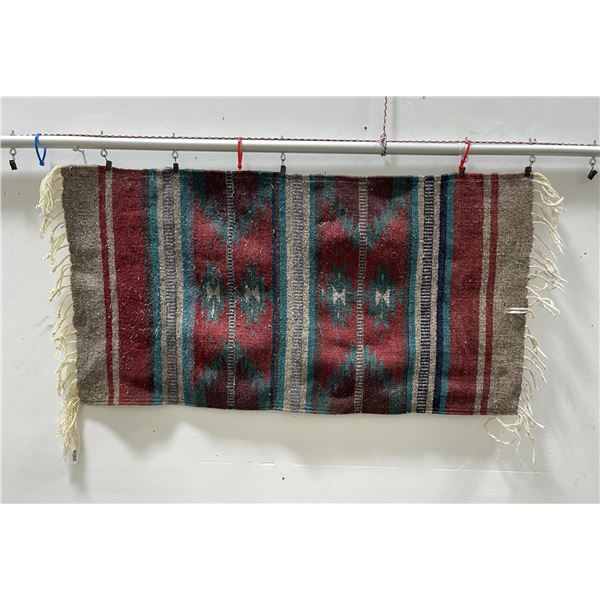 Southwest Mexican Indian Pattern Blanket Rug