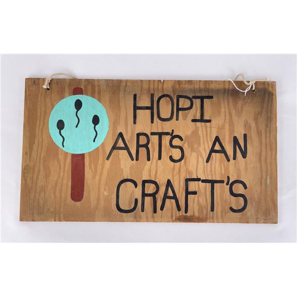 Hopi Indian Arts and Crafts Trading Post Sign