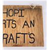Image 3 : Hopi Indian Arts and Crafts Trading Post Sign