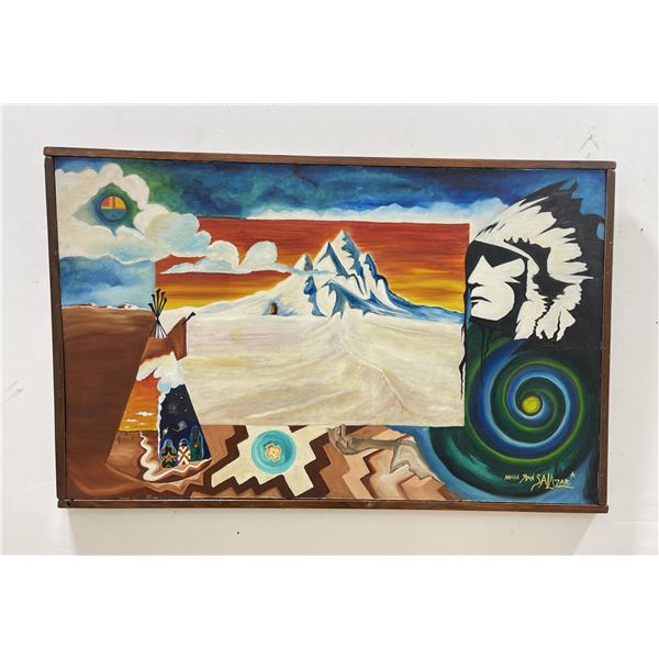 Native American Indian Abstract Painting