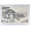 Image 1 : Lone Wolf Dan Taulbee Montana Pen and Ink Drawing