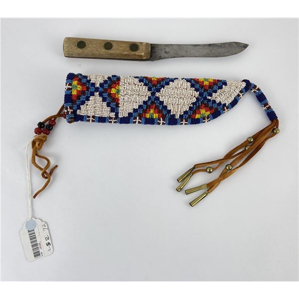 Plains Indian Beaded Knife Sheath