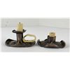 Image 1 : Alaskan Eskimo Inuit Hammered Copper Candlesticks
