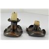 Image 2 : Alaskan Eskimo Inuit Hammered Copper Candlesticks
