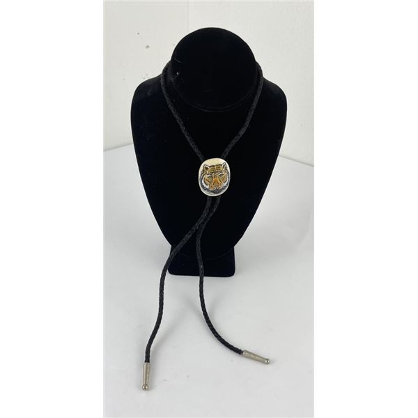 Painted Tiger Bolo Tie
