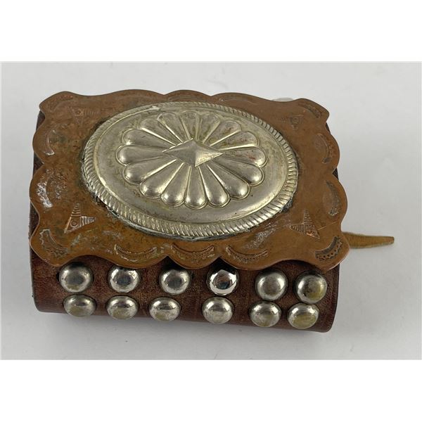 Navajo Sterling Silver Copper Ketoh Bow Guard