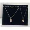 Image 1 : Pair of Wrapped Quartz Crystal Necklaces