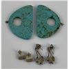 Image 2 : Navajo Zuni Turquoise Inlaid Earrings