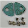 Image 3 : Navajo Zuni Turquoise Inlaid Earrings
