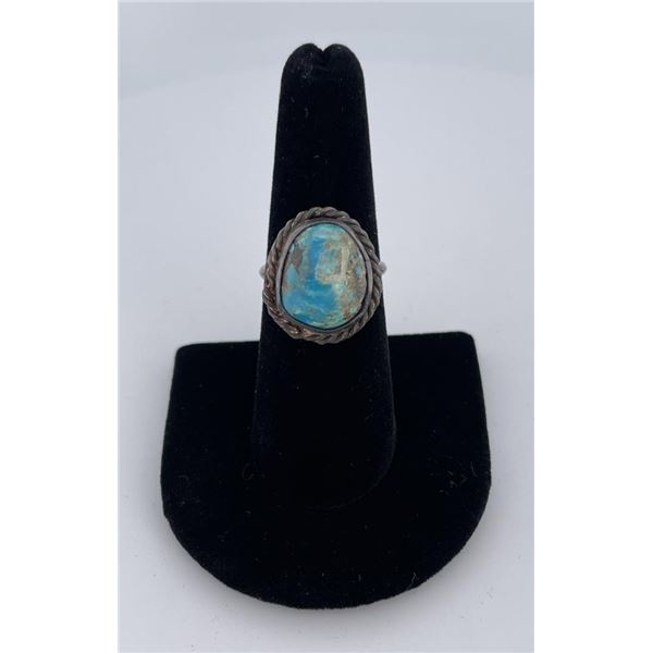 Navajo Sterling Silver Turquoise Ring