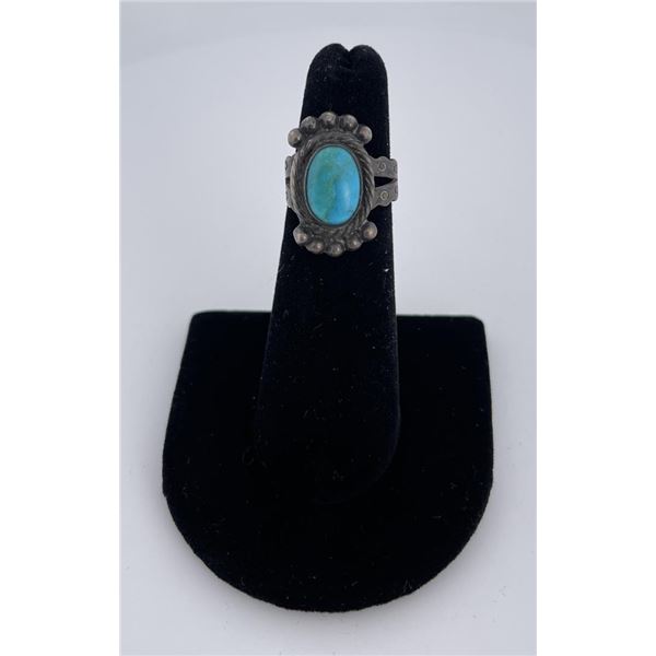 Navajo Sterling Silver Turquoise Ring