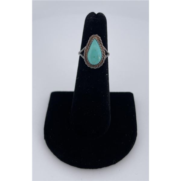 Navajo Sterling Silver Turquoise Ring