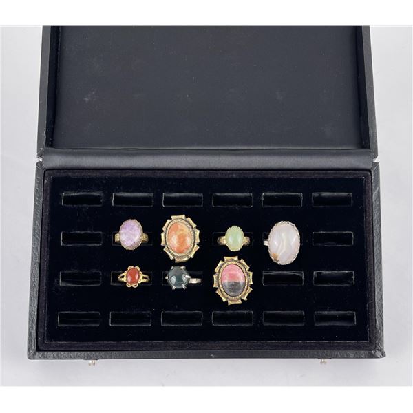 Collection of Natural Stone Rings