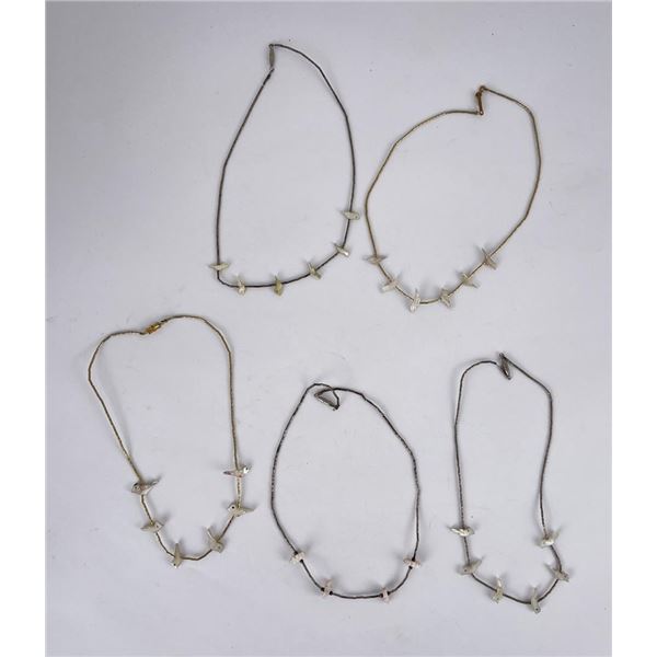 Zuni Heishi Bird Fetish Necklaces
