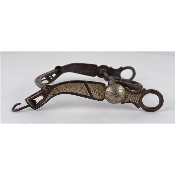 Antique California Silver Inlay Cowboy Horse Bit