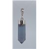 Image 1 : Blue Flourite Spire Sterling Silver Pendant