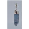 Image 2 : Blue Flourite Spire Sterling Silver Pendant