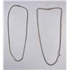 Image 2 : Pair of Sterling Silver Necklaces