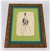 Image 1 : John Nieto Taos Indian Pen and Ink Drawing