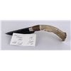 Image 1 : Bo Earls Handmade Obsidian Horn Handle Knife