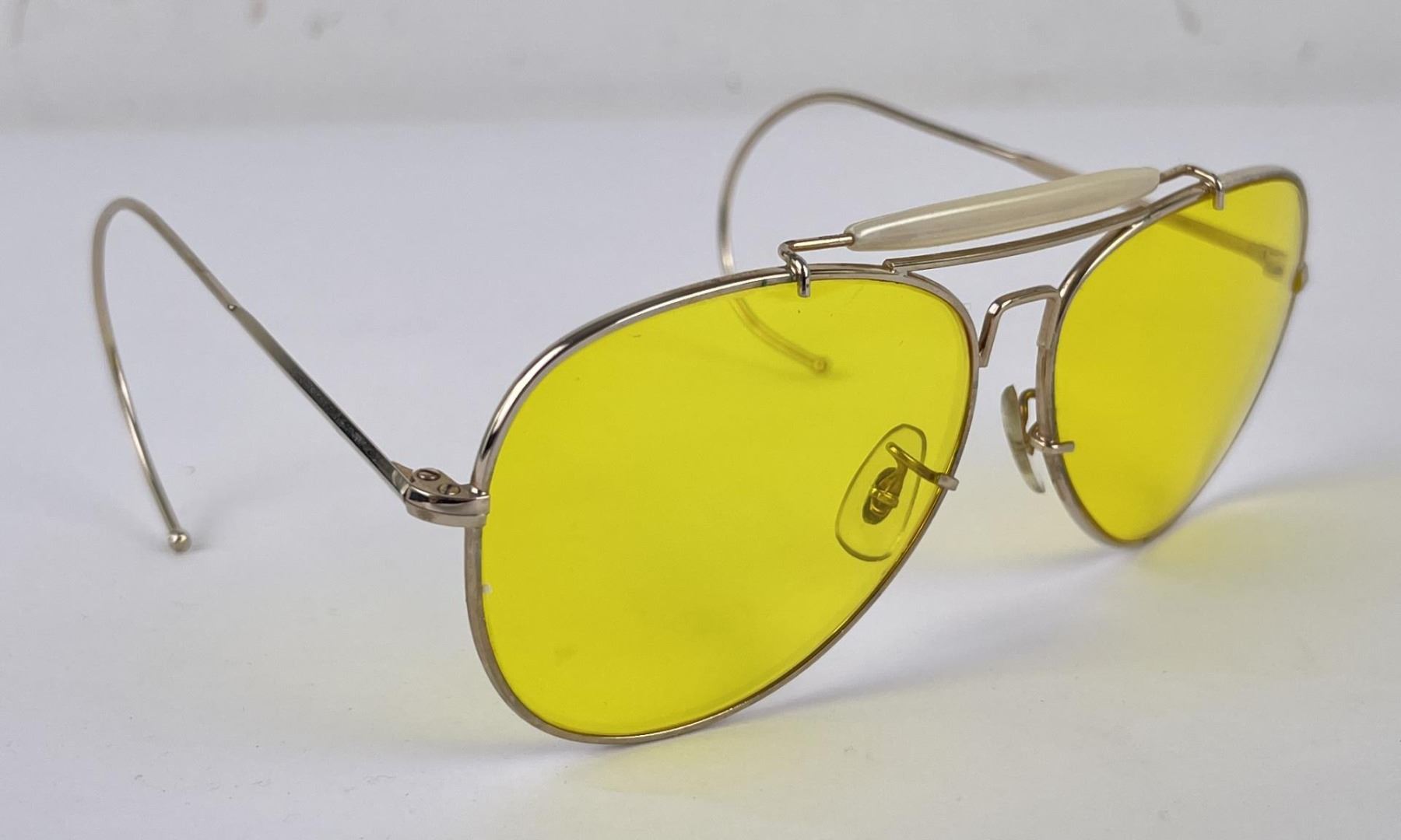 Vintage Bushnell Aviator Shooting Sunglasses