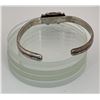 Image 3 : Navajo Sterling Silver Jet Bracelet